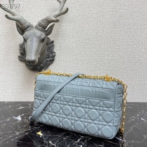Christian Dior Caro Bag 28cm 281200 Gold Hardware Lambskin Leather Spring/Summer 2022 Collection - Image 8