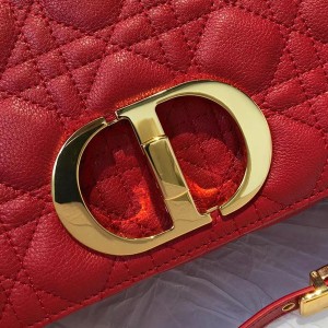 Christian Dior Caro Bag 28cm Gold Hardware Lambskin Leather Spring/Summer 2021 Collection - Image 5