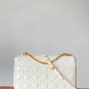Christian Dior Caro Bag 28cm Gold Hardware Lambskin Leather Spring/Summer 2021 Collection - Image 5