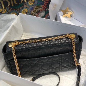 Christian Dior Caro Bag 28cm Gold Hardware Lambskin Leather Spring/Summer 2021 Collection - Image 6
