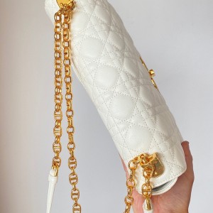 Christian Dior Caro Bag 28cm Gold Hardware Lambskin Leather Spring/Summer 2021 Collection - Image 6