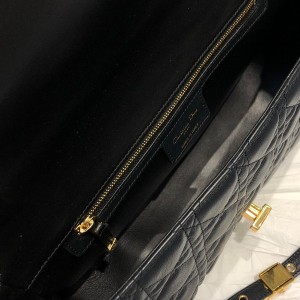 Christian Dior Caro Bag 28cm Gold Hardware Lambskin Leather Spring/Summer 2021 Collection - Image 9