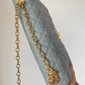Christian Dior Caro Bag 28cm Gold Hardware Lambskin Leather Spring/Summer 2021 Collection - Image 9