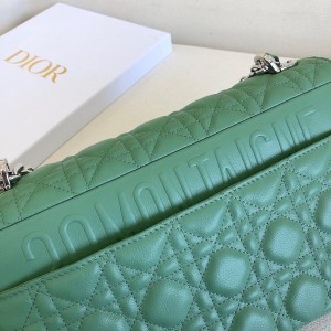Christian Dior Caro Bag 28cm Silver Hardware Lambskin Leather Spring/Summer 2021 Collection - Image 3