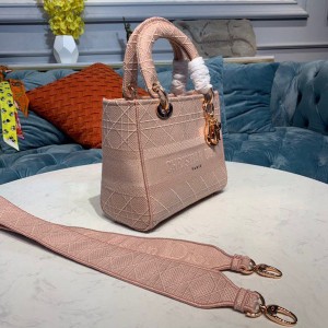 Christian Dior D-Lite Lady Dior Bag 24cm Gold Hardware Spring/Summer 2020 Collection - Image 3