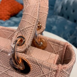 Christian Dior D-Lite Lady Dior Bag 24cm Gold Hardware Spring/Summer 2020 Collection - Image 5