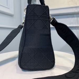Christian Dior D-Lite Lady Dior Bag 24cm Gold Hardware Spring/Summer 2020 Collection - Image 6