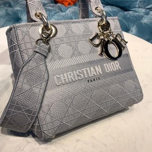 Christian Dior D-Lite Lady Dior Bag 24cm Gold Hardware Spring/Summer 2020 Collection - Image 6