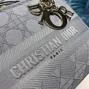Christian Dior D-Lite Lady Dior Bag 24cm Gold Hardware Spring/Summer 2020 Collection - Image 8