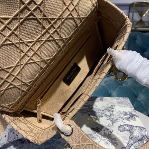 Christian Dior D-Lite Lady Dior Bag 24cm Gold Hardware Spring/Summer 2020 Collection - Image 8