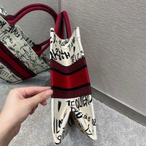 Christian Dior Dioramour Book Tote Bag 35cm Embroidered Canvas Fall/Winter 2020 Collection - Image 6