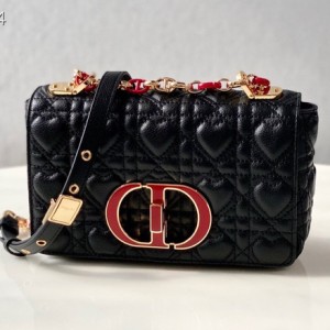 Christian Dior Dioramour Caro Bag 20cm Gold Hardware Lambskin Leather Spring/Summer 2021 Collection - Image 2