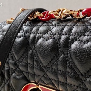 Christian Dior Dioramour Caro Bag 20cm Gold Hardware Lambskin Leather Spring/Summer 2021 Collection - Image 3