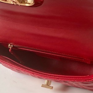 Christian Dior Dioramour Caro Bag 20cm Gold Hardware Lambskin Leather Spring/Summer 2021 Collection - Image 4