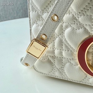 Christian Dior Dioramour Caro Bag 20cm Gold Hardware Lambskin Leather Spring/Summer 2021 Collection - Image 4