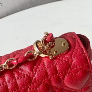Christian Dior Dioramour Caro Bag 20cm Gold Hardware Lambskin Leather Spring/Summer 2021 Collection - Image 5