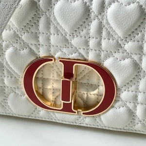 Christian Dior Dioramour Caro Bag 20cm Gold Hardware Lambskin Leather Spring/Summer 2021 Collection - Image 7