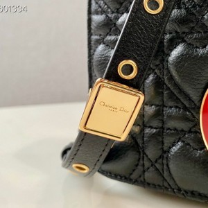 Christian Dior Dioramour Caro Bag 20cm Gold Hardware Lambskin Leather Spring/Summer 2021 Collection - Image 8
