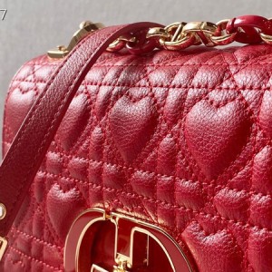 Christian Dior Dioramour Caro Bag 20cm Gold Hardware Lambskin Leather Spring/Summer 2021 Collection - Image 9