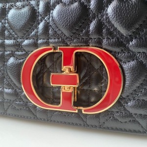 Christian Dior Dioramour Caro Bag 25cm Gold Hardware Lambskin Leather Spring/Summer 2021 Collection - Image 4