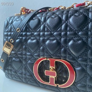Christian Dior Dioramour Caro Bag 25cm Gold Hardware Lambskin Leather Spring/Summer 2021 Collection - Image 5