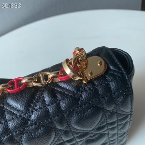 Christian Dior Dioramour Caro Bag 25cm Gold Hardware Lambskin Leather Spring/Summer 2021 Collection - Image 7