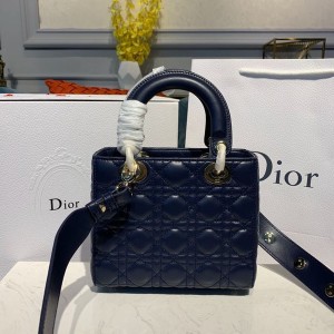Christian Dior Lady Dior Bag 20cm Gold Hardware Lambskin Leather Spring/Summer 2020 Collection - Image 3