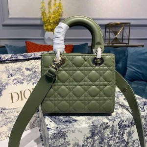 Christian Dior Lady Dior Bag 20cm Gold Hardware Lambskin Leather Spring/Summer 2020 Collection - Image 3