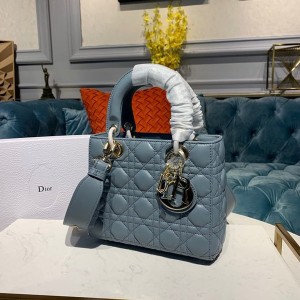 Christian Dior Lady Dior Bag 20cm Gold Hardware Lambskin Leather Spring/Summer 2020 Collection - Image 3
