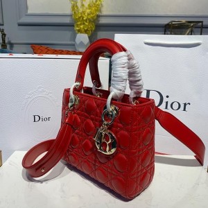 Christian Dior Lady Dior Bag 20cm Gold Hardware Lambskin Leather Spring/Summer 2020 Collection - Image 3