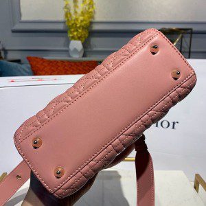 Christian Dior Lady Dior Bag 20cm Gold Hardware Lambskin Leather Spring/Summer 2020 Collection - Image 3