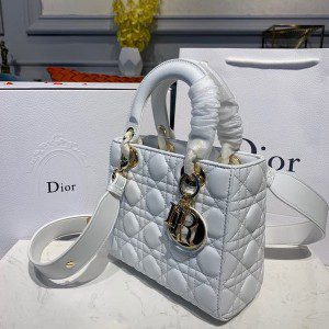 Christian Dior Lady Dior Bag 20cm Gold Hardware Lambskin Leather Spring/Summer 2020 Collection - Image 3