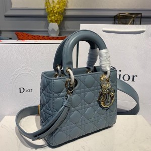 Christian Dior Lady Dior Bag 20cm Gold Hardware Lambskin Leather Spring/Summer 2020 Collection - Image 3