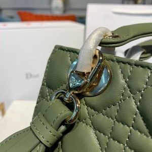 Christian Dior Lady Dior Bag 20cm Gold Hardware Lambskin Leather Spring/Summer 2020 Collection - Image 4