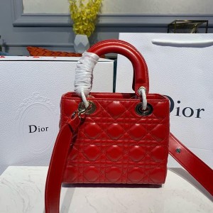 Christian Dior Lady Dior Bag 20cm Gold Hardware Lambskin Leather Spring/Summer 2020 Collection - Image 4