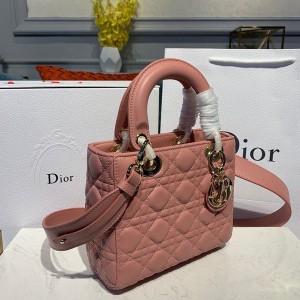 Christian Dior Lady Dior Bag 20cm Gold Hardware Lambskin Leather Spring/Summer 2020 Collection - Image 4