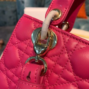 Christian Dior Lady Dior Bag 20cm Gold Hardware Lambskin Leather Spring/Summer 2020 Collection - Image 4