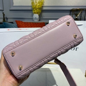 Christian Dior Lady Dior Bag 20cm Gold Hardware Lambskin Leather Spring/Summer 2020 Collection - Image 4
