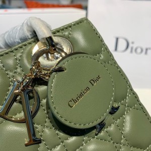 Christian Dior Lady Dior Bag 20cm Gold Hardware Lambskin Leather Spring/Summer 2020 Collection - Image 5