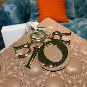 Christian Dior Lady Dior Bag 20cm Gold Hardware Lambskin Leather Spring/Summer 2020 Collection - Image 5