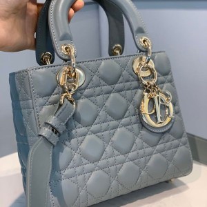 Christian Dior Lady Dior Bag 20cm Gold Hardware Lambskin Leather Spring/Summer 2020 Collection - Image 5