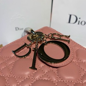 Christian Dior Lady Dior Bag 20cm Gold Hardware Lambskin Leather Spring/Summer 2020 Collection - Image 5