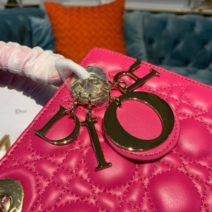 Christian Dior Lady Dior Bag 20cm Gold Hardware Lambskin Leather Spring/Summer 2020 Collection - Image 5