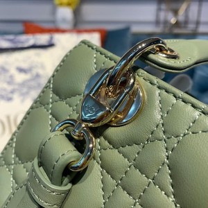 Christian Dior Lady Dior Bag 20cm Gold Hardware Lambskin Leather Spring/Summer 2020 Collection - Image 6