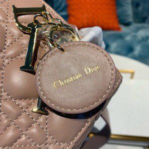 Christian Dior Lady Dior Bag 20cm Gold Hardware Lambskin Leather Spring/Summer 2020 Collection - Image 6