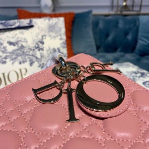 Christian Dior Lady Dior Bag 20cm Gold Hardware Lambskin Leather Spring/Summer 2020 Collection - Image 6