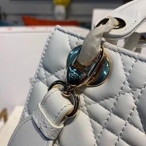 Christian Dior Lady Dior Bag 20cm Gold Hardware Lambskin Leather Spring/Summer 2020 Collection - Image 6