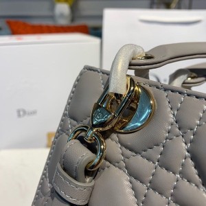 Christian Dior Lady Dior Bag 20cm Gold Hardware Lambskin Leather Spring/Summer 2020 Collection - Image 6