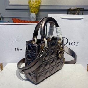 Christian Dior Lady Dior Bag 20cm Gold Hardware Lambskin Leather Spring/Summer 2020 Collection - Image 7