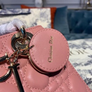 Christian Dior Lady Dior Bag 20cm Gold Hardware Lambskin Leather Spring/Summer 2020 Collection - Image 7